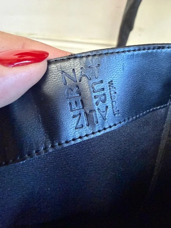 Naturalizer Black Leather Pointed-Toe Knee Boots with Mid Heels - Picture 13 of 13